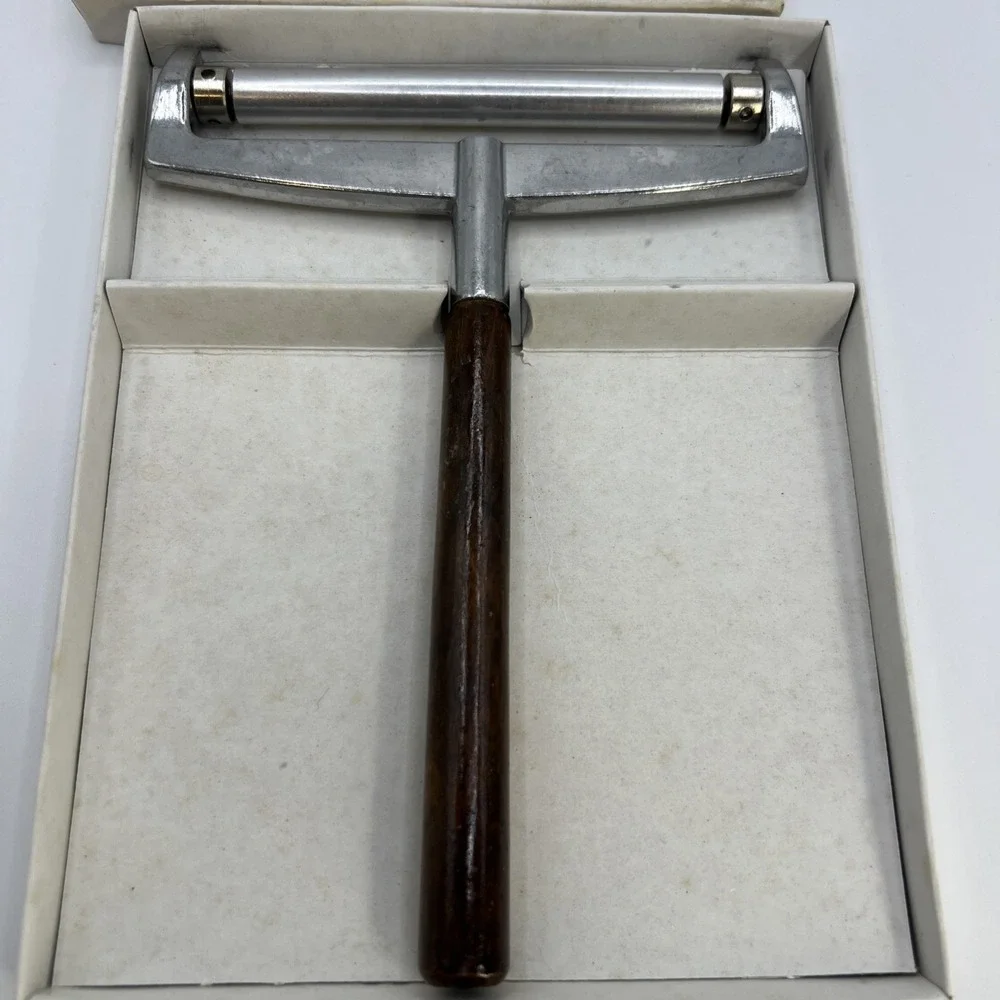 Vintage 80s Fox Run Craftsmen Cheese Slicer Coupe Fromage Wood Handle with‎ Box